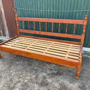 Cama de 1 Plaza o Sillón de Madera Estilo Clásico - imagen 3