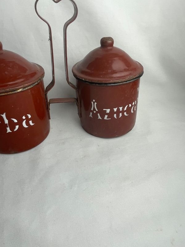 Contenedores de Yerba y Azúcar Antiguos - imagen 4