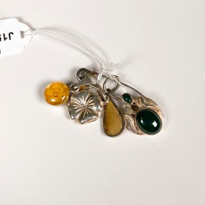 Cuatro Dijes de Plata 925 con Piedras Semipreciosas - imagen 2
