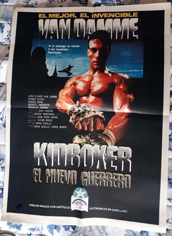 Poster Original "Kidboxer: El Nuevo Guerrero" con Jean-Claude Van Damme (1989)