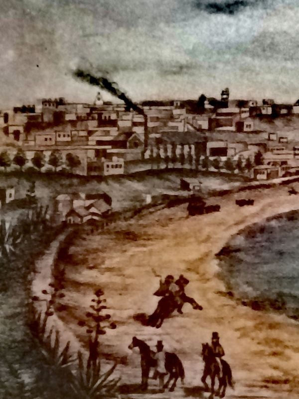 Litografía histórica de Montevideo por L. Wiegeland (1866) - imagen 11