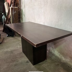 Mesa de Comedor Rectangular Oscura para 6 Sillas - imagen 5