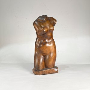 Talla en Madera "Torso Desnudo" - Figura Artística - imagen 1