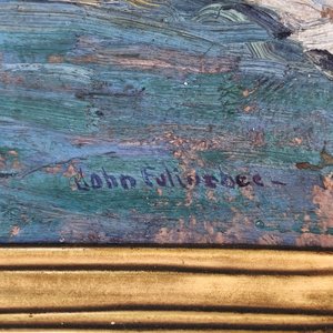 Oleo "Winter Sunlight" de John F. Folinsbee, firmado y enmarcado - imagen 4