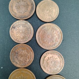Lote de 10 Monedas de Uruguay: 5 x 5 Centésimos y 5 x 2 Centésimos - imagen 3