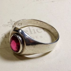 Anillo de Plata 925 con Piedra Rosa Ovalada Facetada - imagen 3