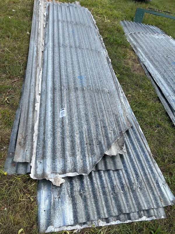Lote de 5 Chapas Metálicas Corrugadas
