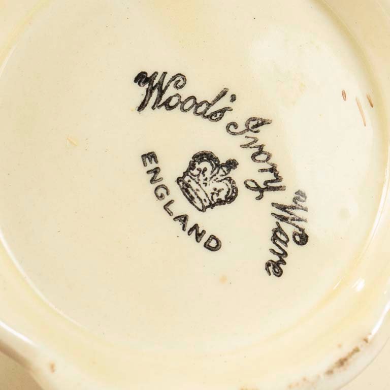Servicio de té loza inglesa con tetera y cascadora - imagen 2