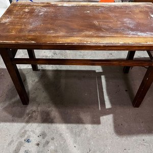 Mesa Banqueta de Madera Rústica - imagen 2