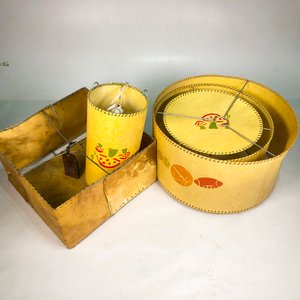 Lote de Pantallas para Lámparas Vintage con Diseños Infantiles - imagen 2