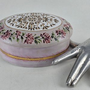 Joyero Ovalado de Porcelana Pintado a Mano Guibernau - imagen 1