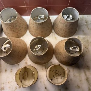 Lote de 8 Pantallas para Lámparas: 6 Florales y 2 Lisas - imagen 8