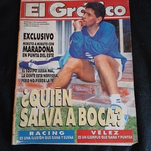 Lote de 5 Revistas "El Gráfico" - Especial Diego Armando Maradona - imagen 6
