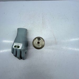 Antigua Talquera de Bronce Niquelado Higienicum con Tapa de 3 Agujeros - imagen 3