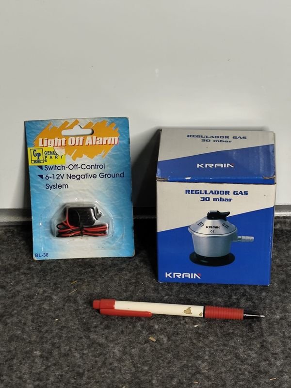 Regulador de Gas Krain 30 mbar y Alarma de Apagado