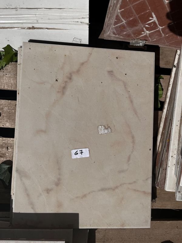 Cerámica Marmolada Beige 40x30 cm - Pack de 7 unidades