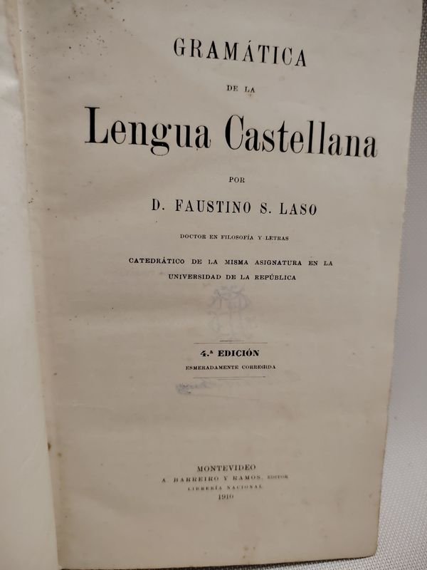 Lote siguiente: Libro Gramática de la lengua castellana 4ta edición