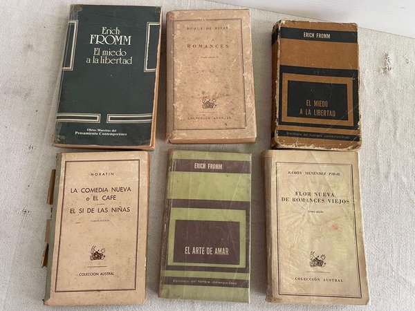 Lote de 5 Libros: Erich Fromm, Duque de Rivas, Moratín y Ramón Menéndez Pidal - imagen 1