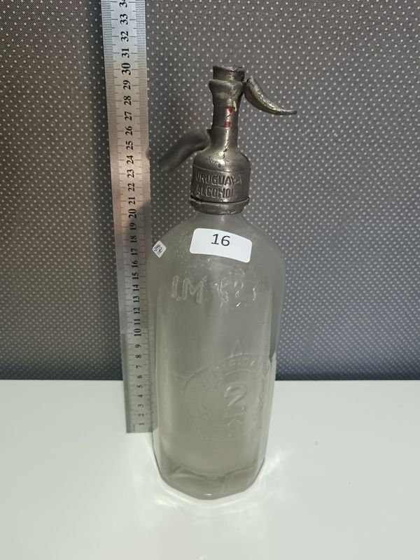 Sifón antiguo para alcohol - imagen 1