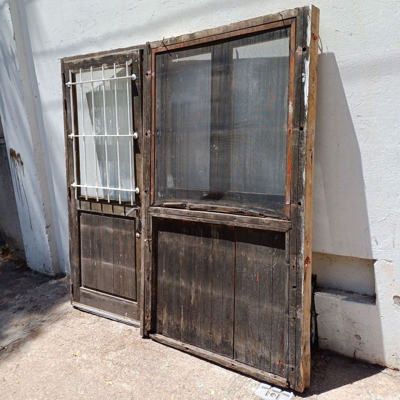 Puerta de entrada con reja y marco + tramo fijo con ventana batiente de 2 hojas - imagen 2