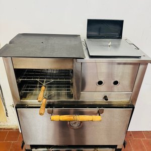 Horno a Gas Multifunción Acero Inoxidable con Piso Refractario, Plancha y Fritador - imagen 2