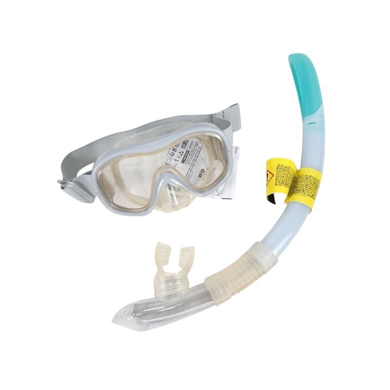 Set Máscara y Tubo Snorkel Junior Gris Talle XS