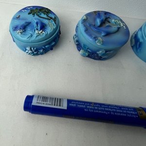 Set de 3 Alhajeros de Cerámica con Diseño Marino - imagen 3