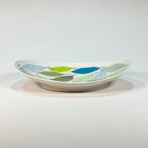 Lote siguiente: Centro de Porcelana Alemana Thomas, Diseño Hojas Multicolores