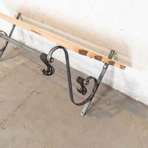 Perchero Banco de Hierro y Madera - Estilo Industrial - imagen 3