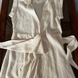 Vestido Cruzado Blanco Tommy Hilfiger Talle EUR 34 - imagen 3