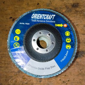 40 Discos Flap Zirconia Óxido Orientcraft 115x22.2mm - imagen 2