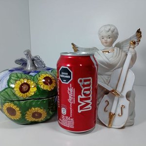 Estatuilla de Ángel con Violonchelo y Recipiente Manzana - imagen 5