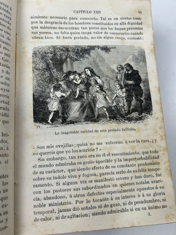 Dos tomos de 'Los novios' de Alessandro Manzoni, novela histórica ambientada en la Milán del siglo XVII, edición en castellano (París, 1884) - imagen 8