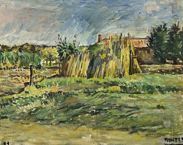 Pintura de paisaje rural de Jose Montes - imagen 1