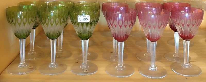 Lote anterior: Colección de copas antiguas en cristalería belga VAL ST LAMBERT