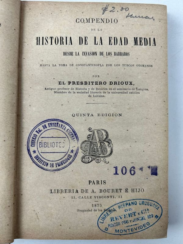 Libros históricos antiguos de la Edad Media y Moderna - imagen 3