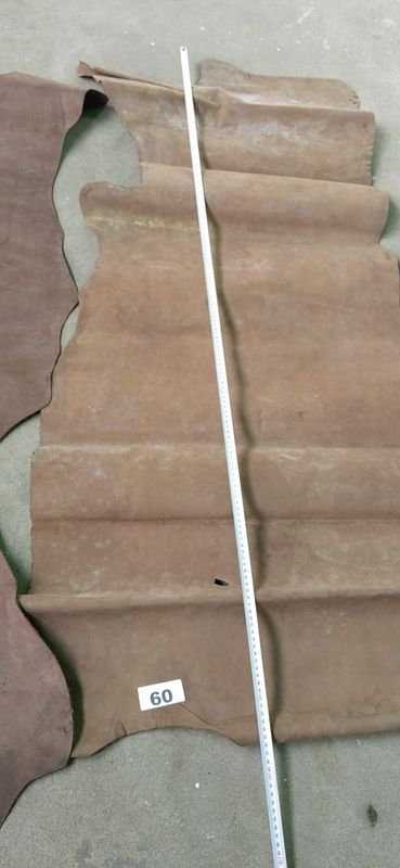 Lote de Cuero Nobuck Grueso Marrón