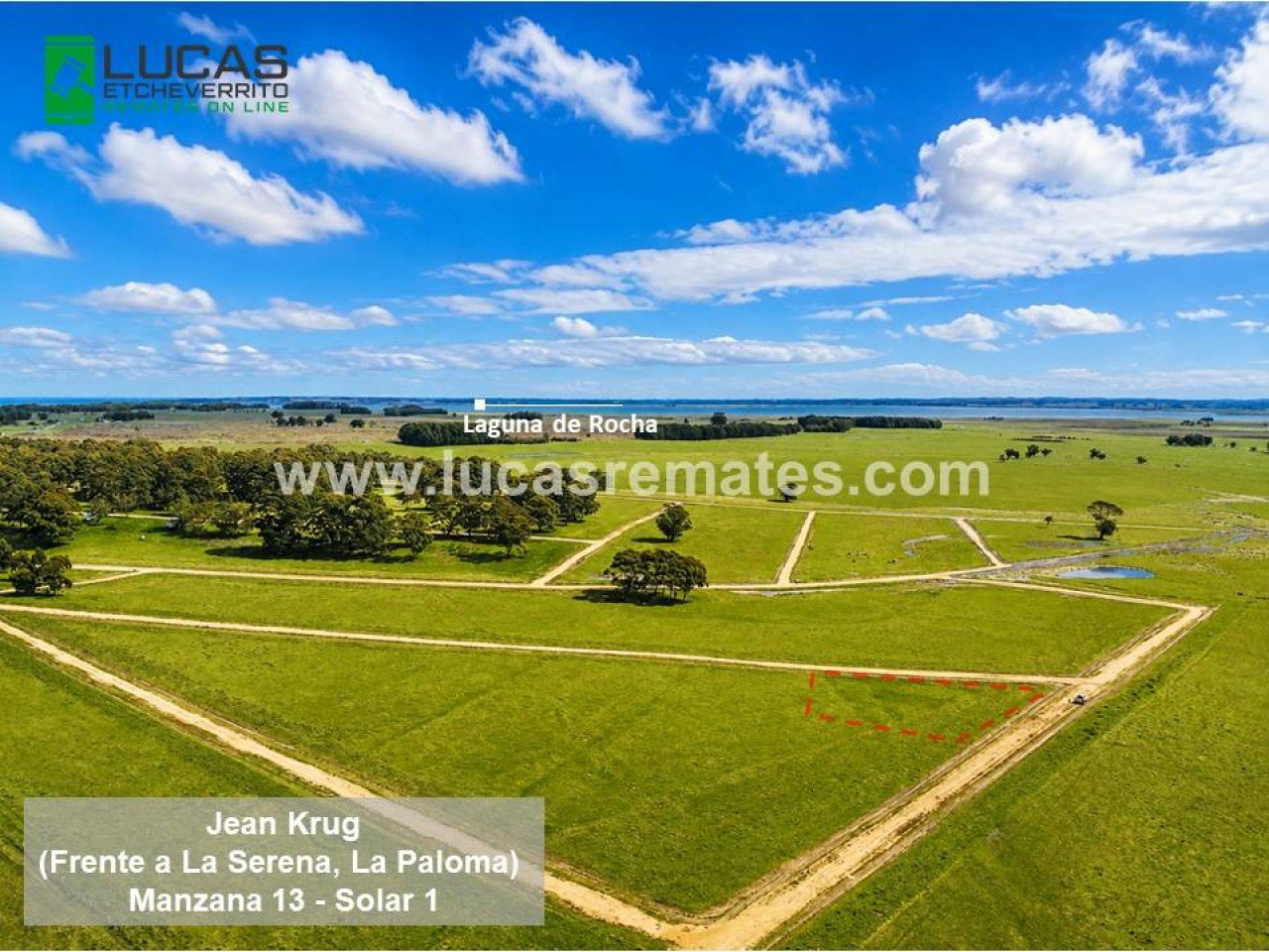 Terreno Esquinero 795 m2 en Rocha, a minutos de La Paloma y Laguna de Rocha