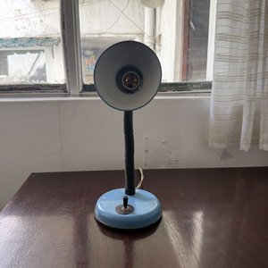 Lámpara de Escritorio Azul Metálica con Cuello Flexible - imagen 6