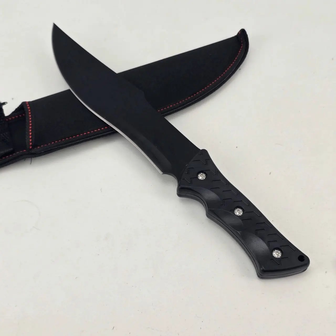Cuchillo Bowie Negro con Funda