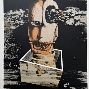 Serigrafía "Vision" de Jorge Damiani, Edición 38/90, Firmada y Fechada 1991 - imagen 1