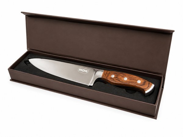 Cuchilla de Chef MOR Mango de Madera 8 Pulgadas en Estuche