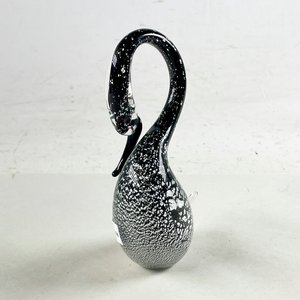 Lote anterior: Figura Cisne Cristal Murano Negro con Detalles Plateados 15.5 cm