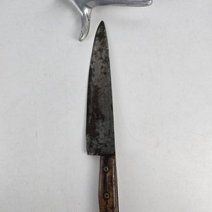 Lote anterior: Cuchillo Tramontina Antiguo de Cocina con Mango de Madera