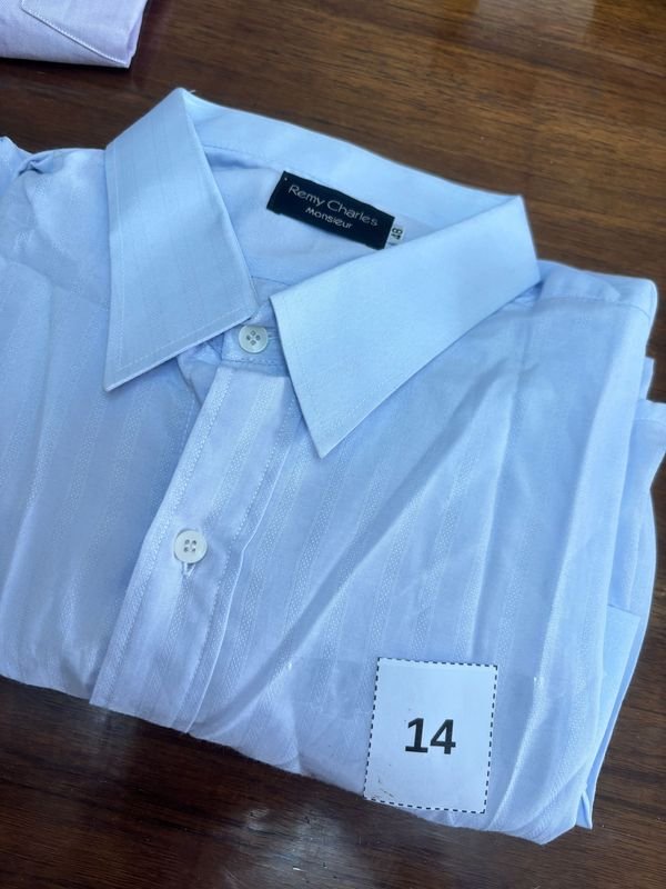 Camisa Clásica Azul Claro Talle 48 Remy Charles Monsieur
