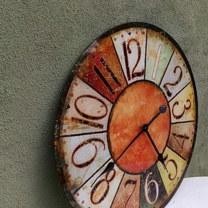 Reloj de Pared Vintage con Números Grandes - 57 cm Diámetro - imagen 4