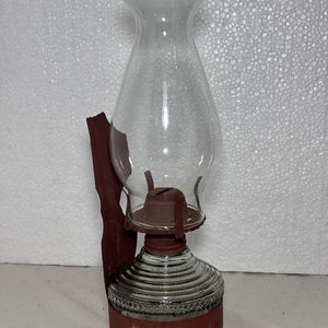 Antiguo Farol de Vidrio con Base Texturizada - imagen 8
