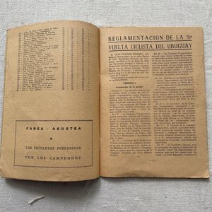 Libro IX Vuelta Ciclista del Uruguay 1952 con Mapa de Etapas y Publicidad - imagen 4