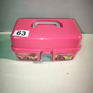 Maleta Organizadora de Maquillaje y Cosméticos Rosa - imagen 1