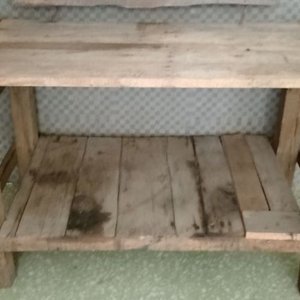 Lote anterior: Mesa de Trabajo Rústica de Madera con Banquito y Porterita
